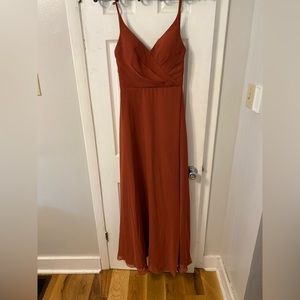 Terracotta Azazie Davis Bridesmade Dress, size 4 / A4